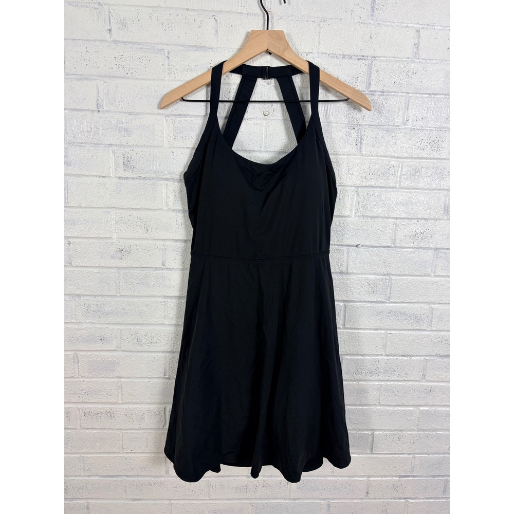 Halara SoftlyZero Airy Active Dress Womens L Backless Flare Easy Peezy